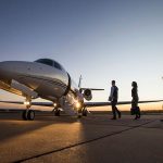 Chartering a private jet